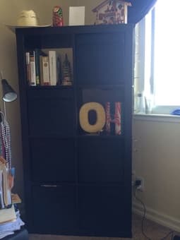 Selling large IKEA shelving unit + shelving bins for $40 total 1