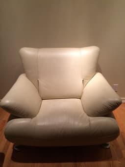 White Leather Couches - $50 1
