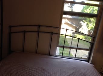 Iron queen headboard $80 obo 1
