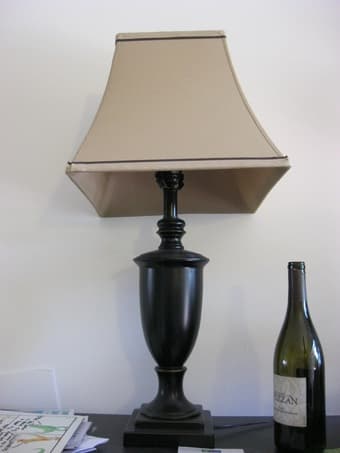 couch, love seat, coffee table, end table, and 2 lamps for $150! 3
