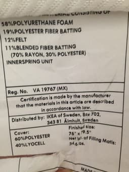 IKEA King-sized Sultan Hogla Spring Mattress - $400 (palo alto) 3