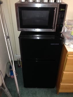 Like New Microwave ($40) & 2-Door Refrigerator ($100) for Sale! 1