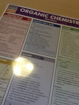 Quick Study Organic Chemistry Laminated Guide $4 obo 1