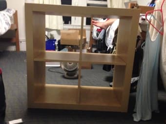 wooden cube shelf system $15 1
