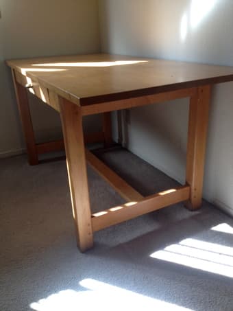 Beautiful solid wood desk - $150 OBO 2