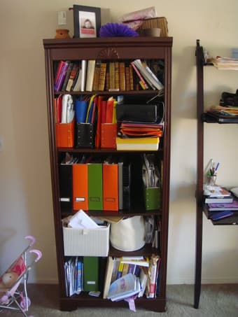 Bookcase and space saver desk 1