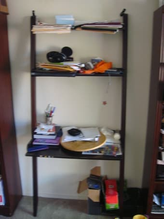 Bookcase and space saver desk 2