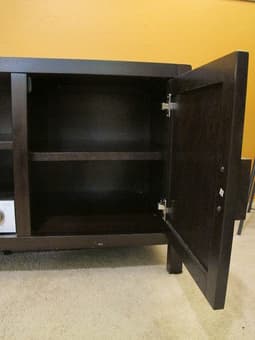 World Market solid wood media center - $100 2