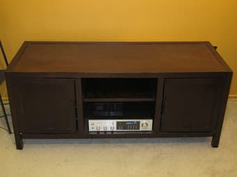 Beautiful solid wood World Market media center/TV stand - $85 1