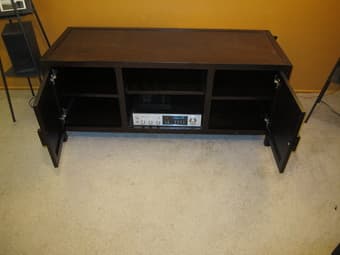 Beautiful solid wood World Market media center/TV stand - $85 3
