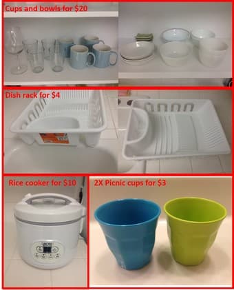 Moving sale (1/2) - kitchen, bath 3
