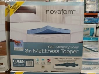 Nova form 3 inch gel memory foam topper 1