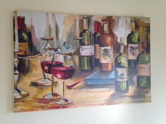 Bottles and Wine paintings 1