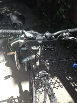 Bike for sale including lock, baskets, lights & helmet BARGAIN! 2
