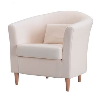 IKEA White Tullsta Chairs (2) + Covers 1