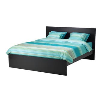 IKEA Malm Queen bedframe+ two Ikea queen mattress $100 1