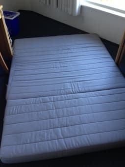 Selling grey futon mattress $100 OBO! 2