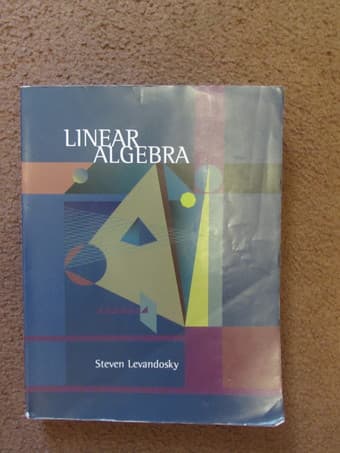 MATH 51 - Linear Algebra, Levandosky - $40 1