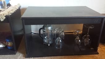 Black cubby hole end table 1