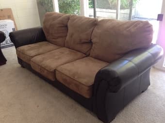 For SALE: pair of couches; dining table with chairs 2