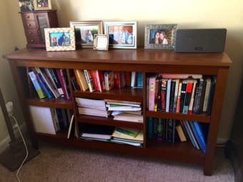**Sopranos picture, KING BED, Wood Book Shelf 3