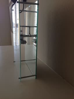 Designer clock Fantome (glass/mirror) - $80 3