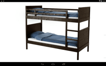 Bunk bed as new /w mattresses, comforters and pillows 1