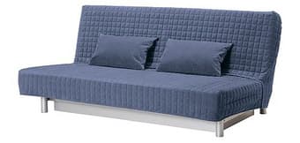 Futon + sheets, comforter, pillows 1