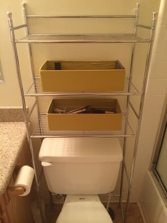 3 Shelf - Bathroom Storage Rack Metal SALE $15 - Like NEW 1