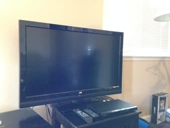 JVC JLC37BC3000 37-Inch 1080p LCD TV, plus DVD player - $300 1