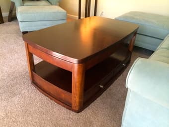 MOVING SALE-- bed, coffee table, book shelf 3