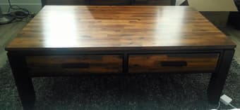 Modern wood coffee/cocktail table $300 1