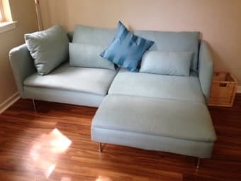 Ikea turquoise sofa $250 or best offer 1