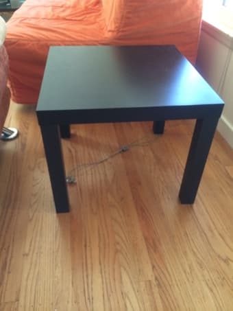 Black Ikea Side Table 1