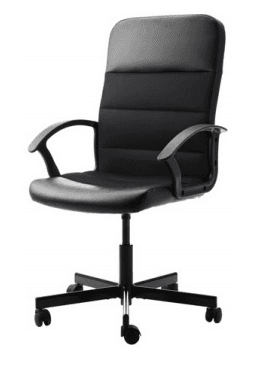 Simple IKEA office chair (Swivel chair, Bomstad black black $25 1