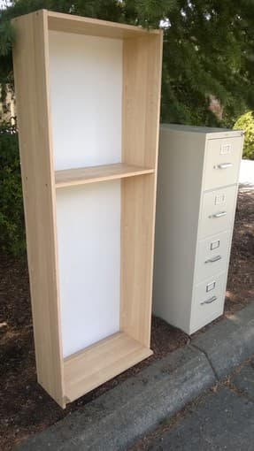 FREE bookshelf + file cabinet 1