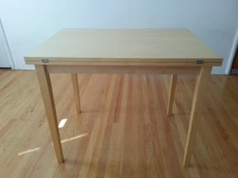 Folding table, $50 1