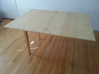 Folding table, $50 2