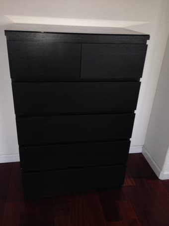 IKEA Queen-size bedframe+mattress, nightstand, dresser, $375 1