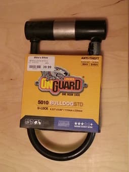 Bike U-lock, OnGuard locks, $29 1