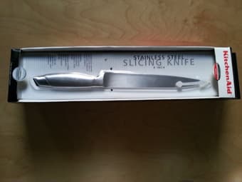 Stainless steel slicing knife, $7 1