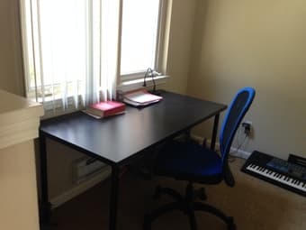 Black Office Table for $10 1