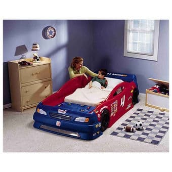 Step2 Stock Car Convertible Bed Red & Blue - $175 3