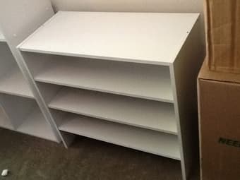 White shoe racks 1