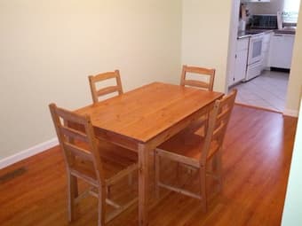 Dinner Table with four chairs $95 1