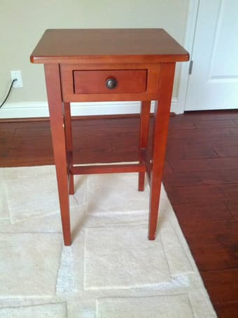 Small Wooden Nightstand - $30 1