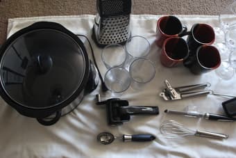 Kitchen Stuff - Water Pitcher, Crock-Pot, Wine Glasses, etc 2