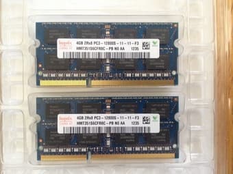 8GB (2x4GB) PC3-12800 Hynix RAM - for MacBook Pro and other laptops 1