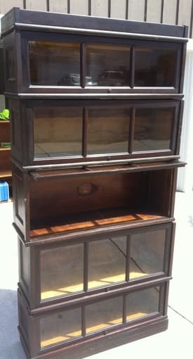 Antique Macey Mahagony Sectional Bookcase, made May 1905 1