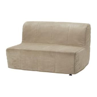 LYCKSELE LÖVÅS Sofa bed, beige, IKEA - $150 1